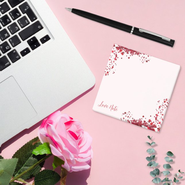 Liebe von rote Rosen Post-it Klebezettel (Von Creator hochgeladen)