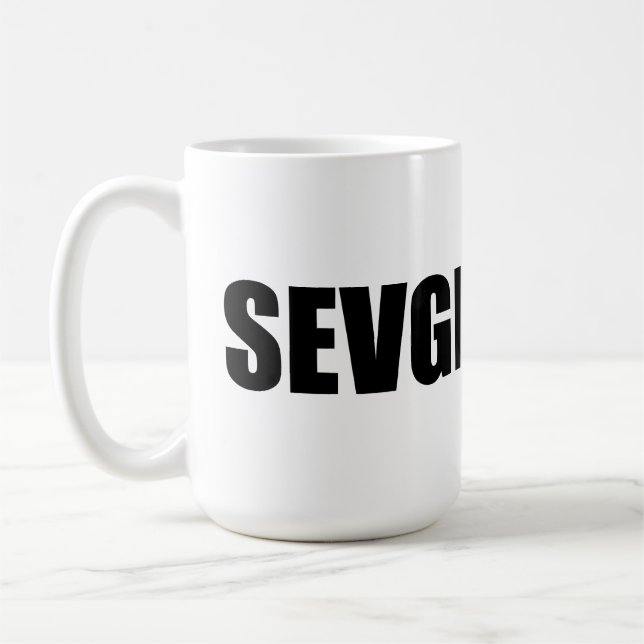 Liebe von Sevgi in Aserbaidschan Kaffeetasse (Links)