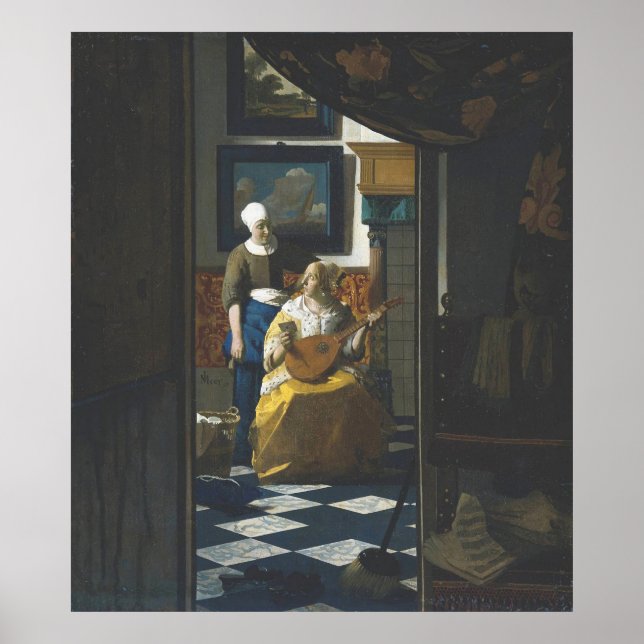 Liebe von Vermeer Poster (Vorne)