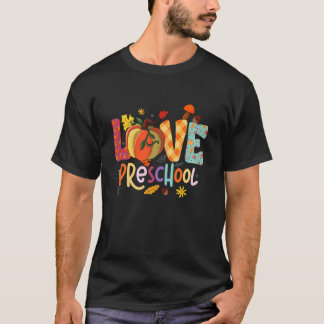 Liebe Vorschule Erntedankfest Herbst Herbst Vorsch T-Shirt