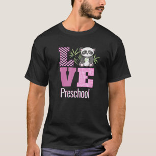 Liebe Vorschule Panda Bären Vorschullehrer Niedlic T-Shirt