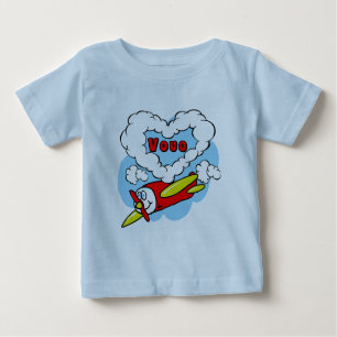 Liebe VoVo scherzt Flugzeug Baby T-shirt