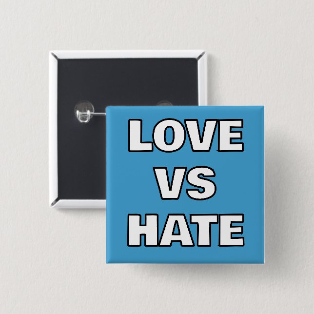 Liebe Vs Hate Button-On Button (Vorne & Hinten)