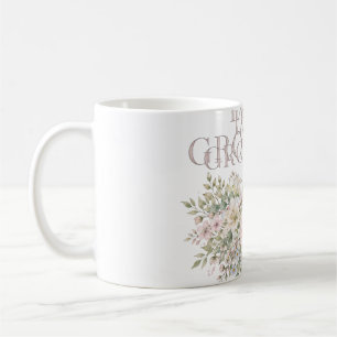 Liebe wächst auf Wasserfarben-Gedenkblumen-T-Shirt Kaffeetasse