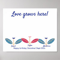 Liebe wächst hier, wo Handprint Footprint DIY Art