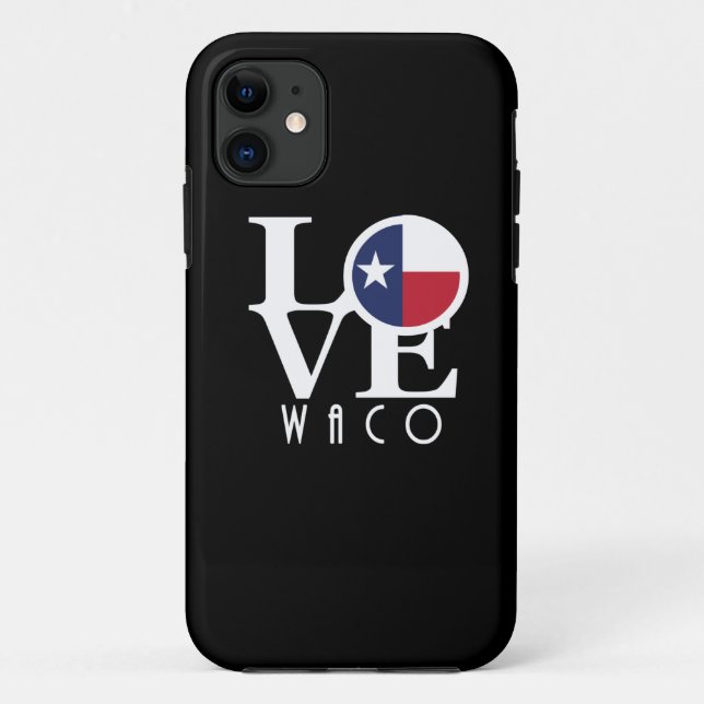 LIEBE Waco Texas Case-Mate iPhone Hülle (Rückseite)