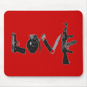 Liebe-Waffen Mousepad