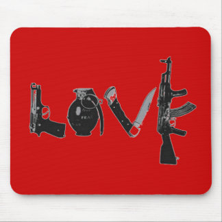Liebe-Waffen Mousepad