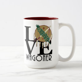LIEBE Wagoner Oklahoma Zweifarbige Tasse