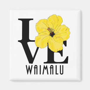 LIEBE Waimalu Yellow Hibiskus Magnet