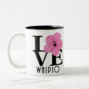 LIEBE Waipio Hawaii Pink 11oz Zweifarbige Tasse