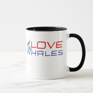 Liebe Wale T - Shirt Tasse
