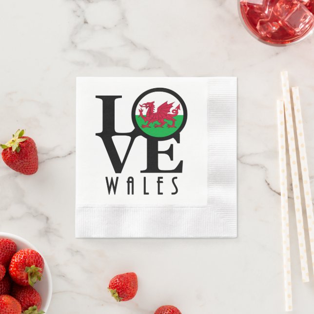 LIEBE Wales Serviette (Beispiel)