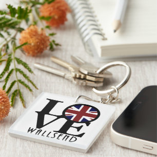 LIEBE Wallsend England Schlüsselanhänger