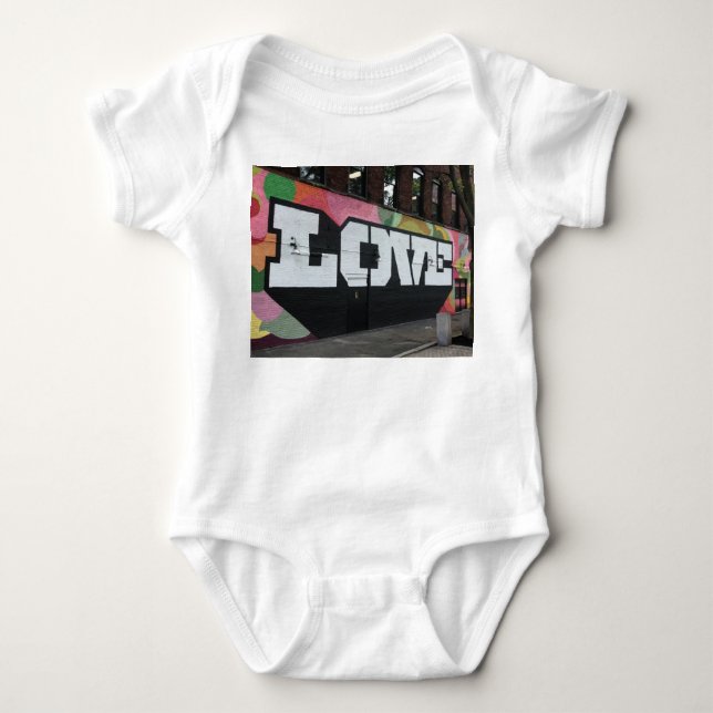 Liebe-Wandgemälde Baby Strampler (Vorderseite)