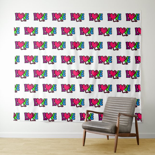 Liebe Wandteppich (Beispiel (Horizontal))