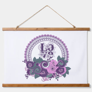 Liebe Wandteppich Mit Holzrahmen