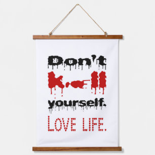 Liebe Wandteppich Mit Holzrahmen