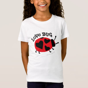 Liebe-Wanzen-niedlicher Mädchen-T - Shirt