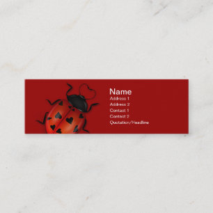 Liebe-Wanzen-Visitenkarte Mini Visitenkarte