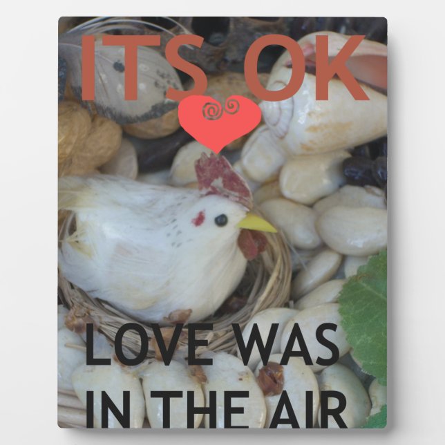 Liebe war in der Luft Fotoplatte (Vorderseite)