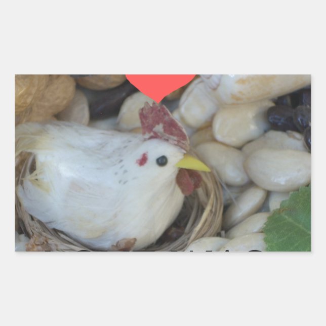 Liebe war in der Luft Rechteckiger Aufkleber (Vorderseite)