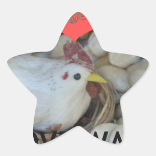 Liebe war in der Luft Stern-Aufkleber