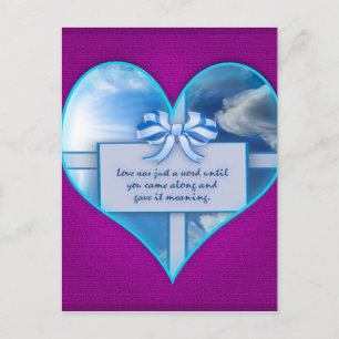 Liebe war nur ein Wort Postkarte