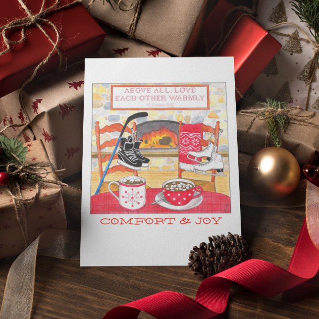 Liebe Warmweihnachtskarte Feiertagskarte (Von Creator hochgeladen)