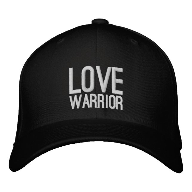 Liebe Warrior bestickte Cap Baseballkappe (Vorderseite)