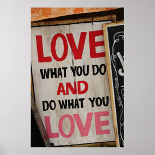 LIEBE WAS DU TUST & TUE WAS DU LIEBST Schild