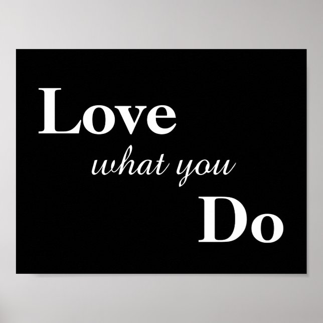 Liebe, was Sie Poster tun (Vorne)