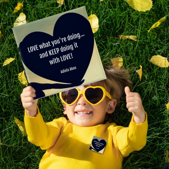 LIEBE Was Sie tun Button - Adiela Akoo (Love What You're Doing Button by Poet Adiela Akoo. Find mor sublime buttons & gr8t gifts in my store)