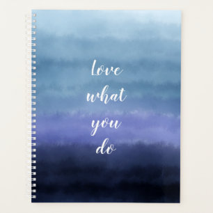 Liebe, was Sie tun Moderne blaue Lila Farbe Planer