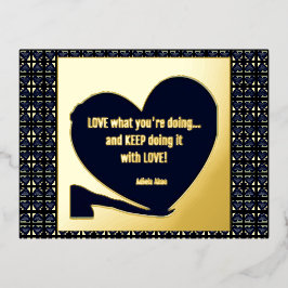 LIEBE Was Sie tun von Adiela Akoo - Folien Feiertagspostkarte