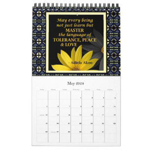 LIEBE Was wir tun Kalender von Poet Adiela Akoo