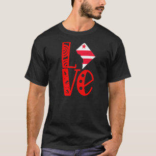Liebe Washington DC in Blockbriefen T-Shirt