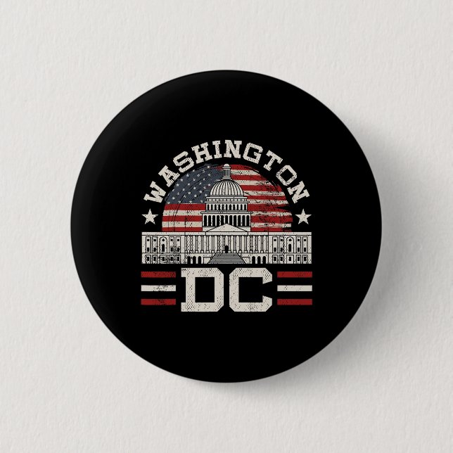 Liebe Washington Dc USA Geschenk Design Idee  Button (Vorderseite)