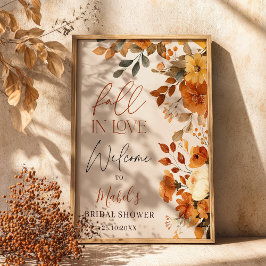 Liebe Wasserfarbe Rustikale Bridal Willkommen Poster