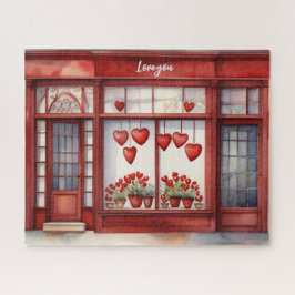 Liebe Wasserfarbe Schlaganfall Valentinstag Puzzle