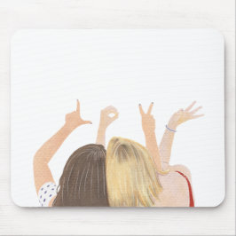 LIEBE Watercolor Friends Mouse Pad Mousepad