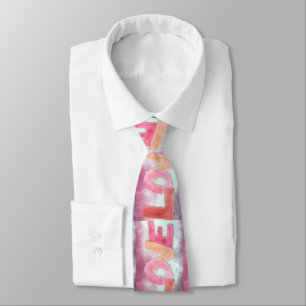 Liebe: WaterColor Neck Tie Krawatte
