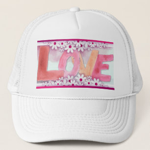 Liebe:WaterColor Trucker Hut Truckerkappe