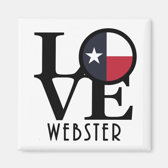 LIEBE Webster Texas Magnet (Vorne)