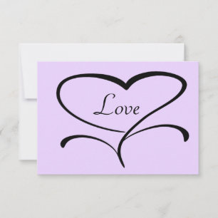Liebe-Wedding Wartekarten RSVP Karte