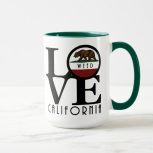 LIEBE Weed California Tasse