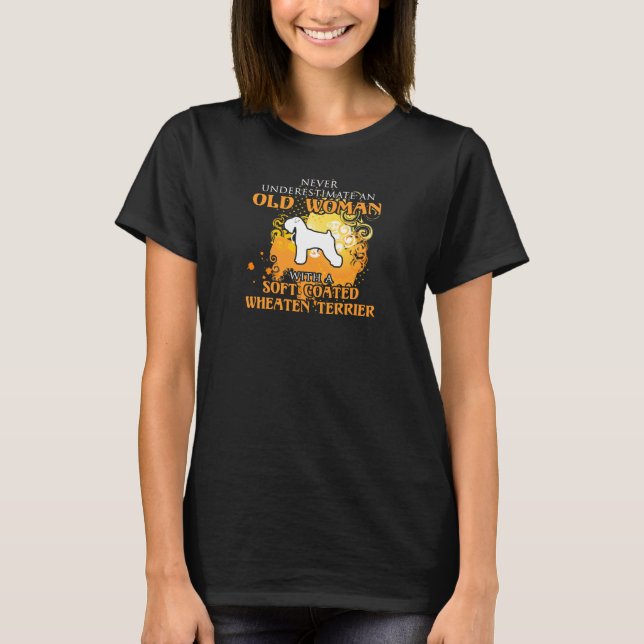 Liebe Weich überzogenes Wheaten Terrier Funny Gift T-Shirt (Vorderseite)