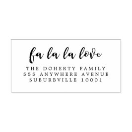 Liebe Weihnachten Rücksendeadresse Holz Briefmarke Gummistempel