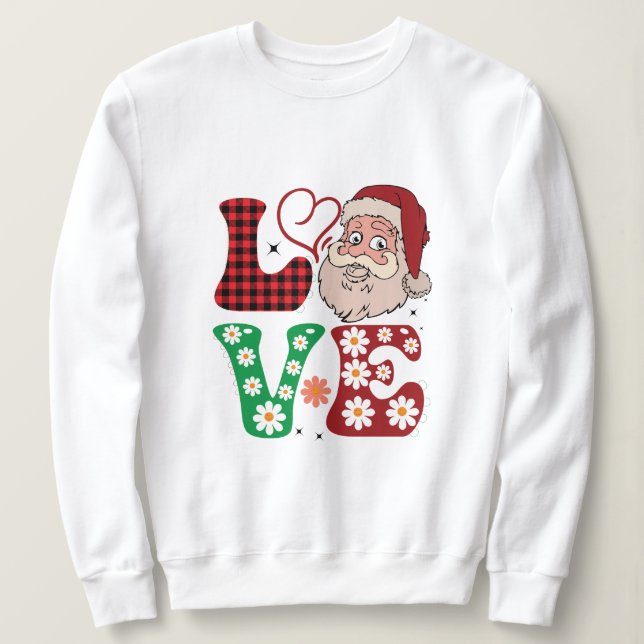 Liebe Weihnachten-Sweatshirt Sweatshirt (Design vorne)