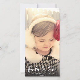 Liebe Weihnachts-Script-Foto-Overlay-Karte Feiertagskarte